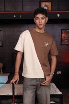 Apart - Off white / Brown - T-Shirt
