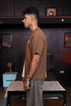 Apart - Off white / Brown - T-Shirt