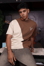 Apart - Off white / Brown - T-Shirt